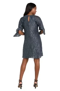 Short Glitter Lace Dress