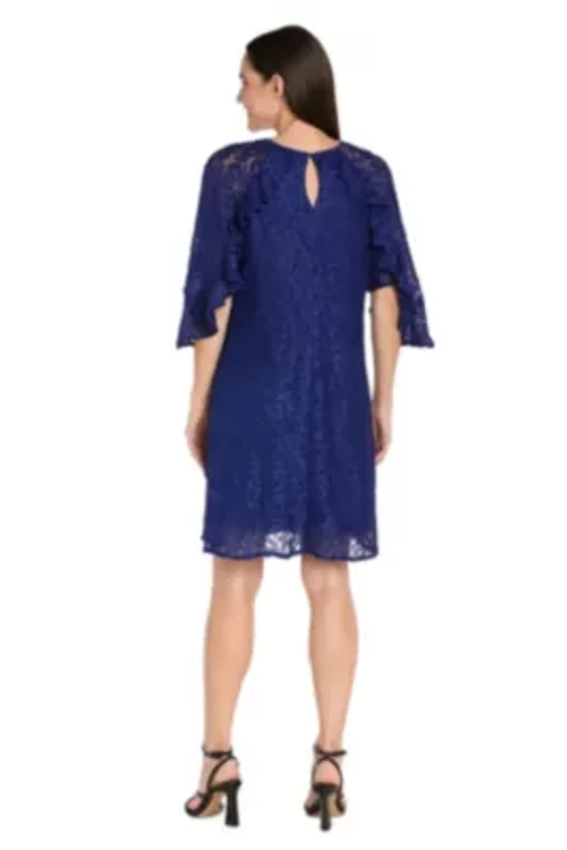 Short Glitter Lace Dress