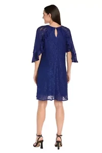 Short Glitter Lace Dress