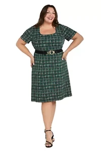 Textured Knit Midi Dress