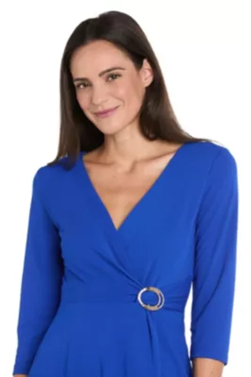 Short Knit Wrap Dress