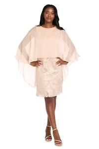 Sequin Cocktail Dress w Caplet