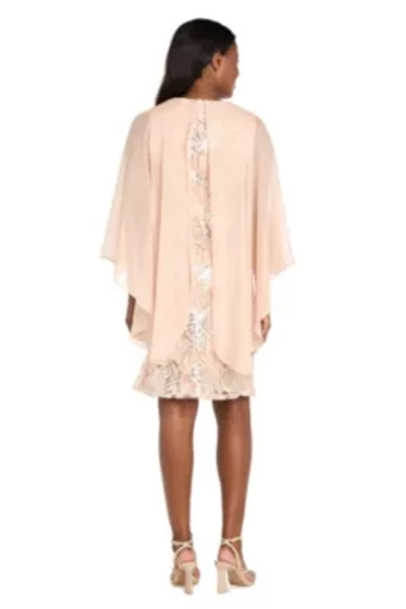 Sequin Cocktail Dress w Caplet