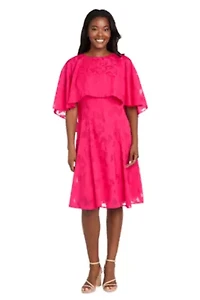 Jacquard Fit and Flare Dress