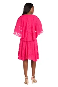 Jacquard Fit and Flare Dress