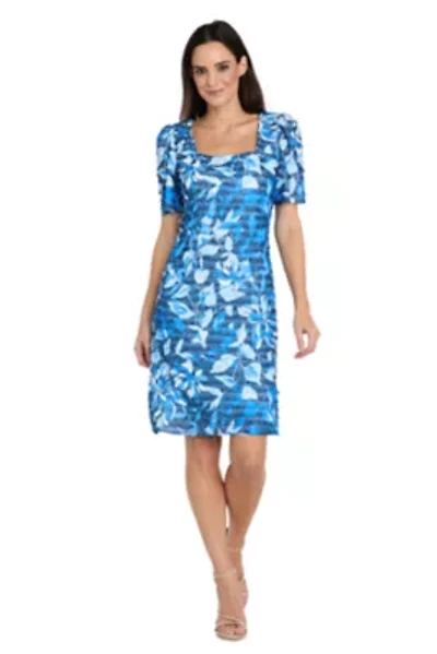 Short Printed Eyelash Dress