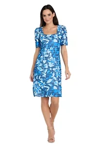 Short Printed Eyelash Dress