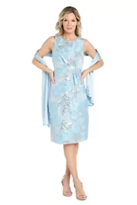 Fit and Flare Jacquard Dress