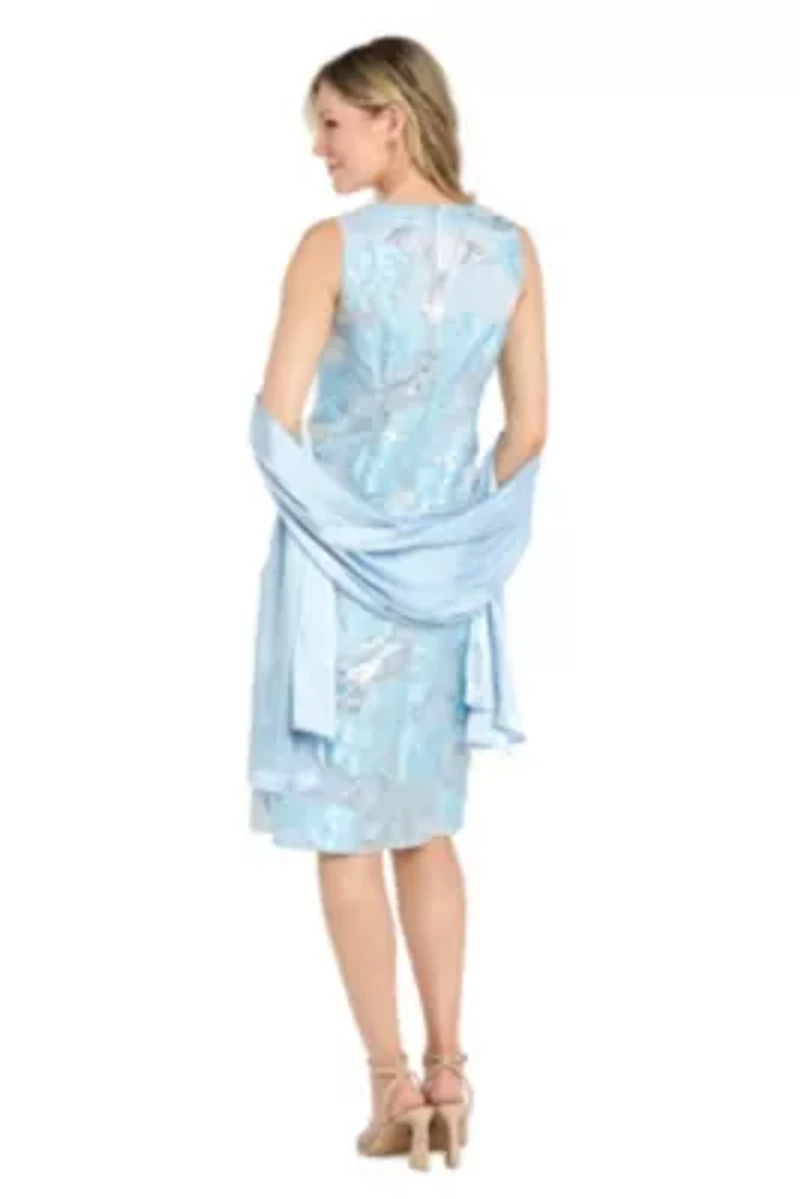 Fit and Flare Jacquard Dress