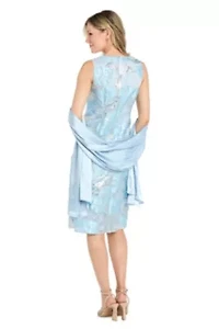 Fit and Flare Jacquard Dress