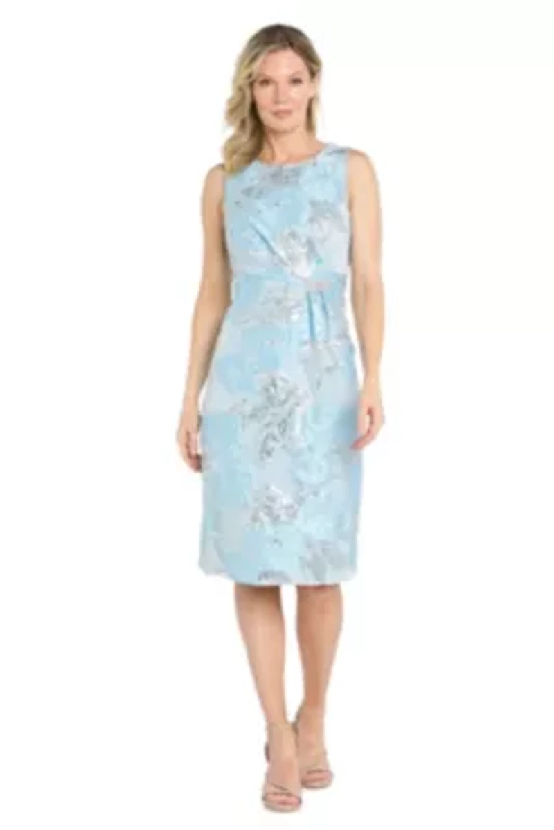 Fit and Flare Jacquard Dress