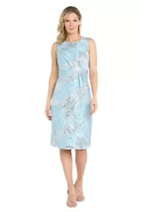 Fit and Flare Jacquard Dress