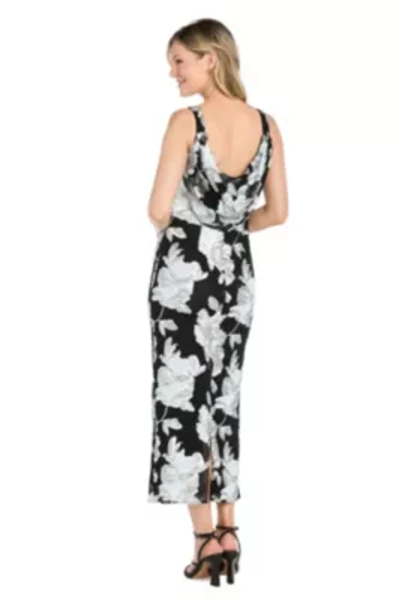 Floral Sequin Midi Dress