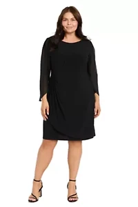 Cocktail Dress w Petal Sleeves