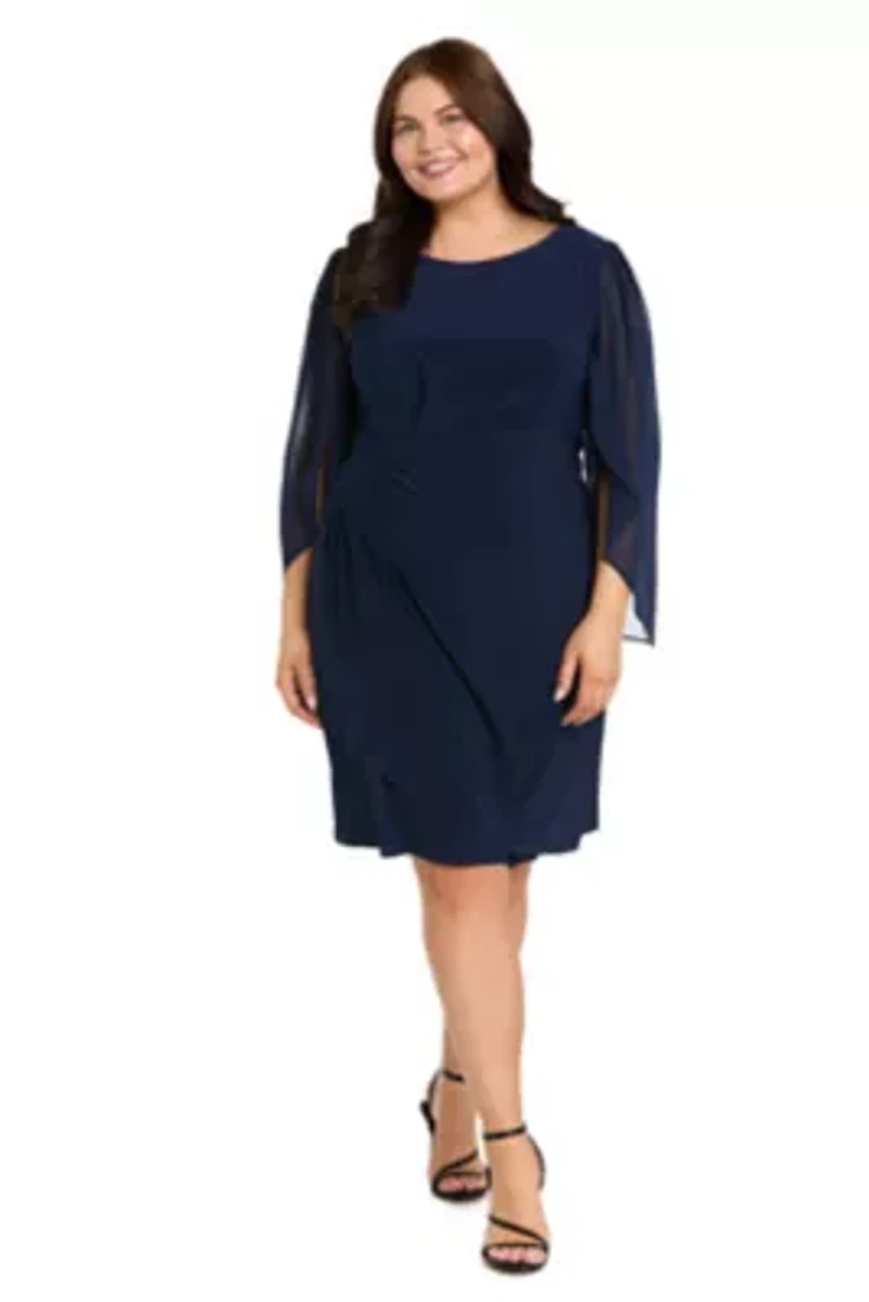 Cocktail Dress w Petal Sleeves