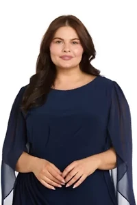 Cocktail Dress w Petal Sleeves