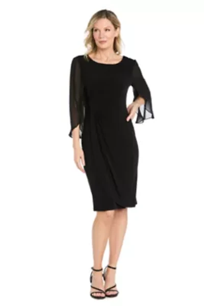 Cocktail Dress w Petal Sleeves