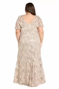 Sequin Lace Long Dres