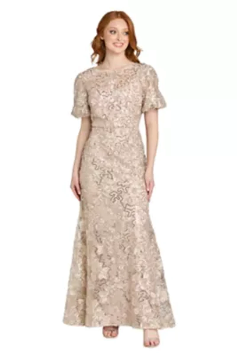 Long Soutache Lace Dress