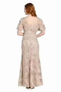 Long Soutache Lace Dress