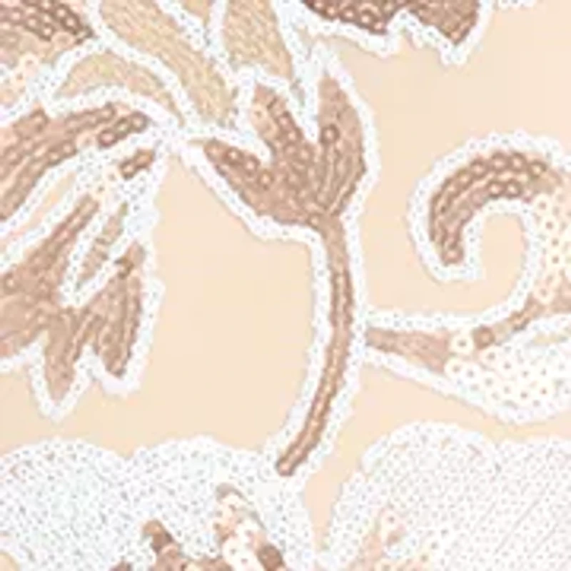 Women's 3/4 Sleeve Embroidered Sequin Dress