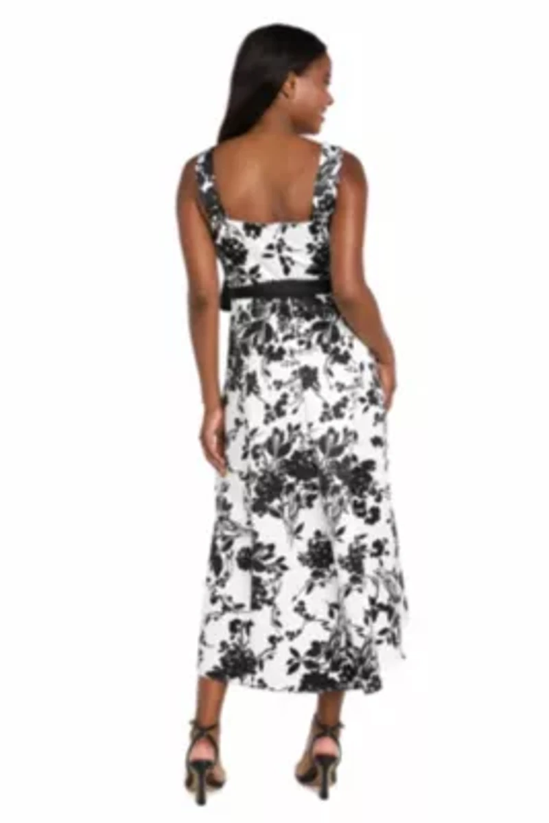 Printed Wrap Party Dress