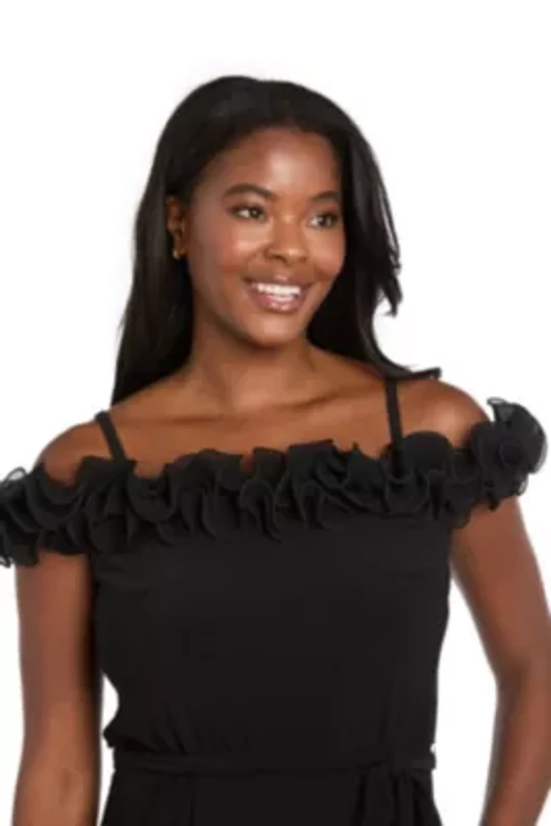 Ruffle Long Jumpsuit