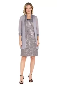 Dimond Sequin Jacket Dress