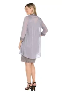 Dimond Sequin Jacket Dress