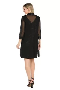 Dimond Sequin Jacket Dress