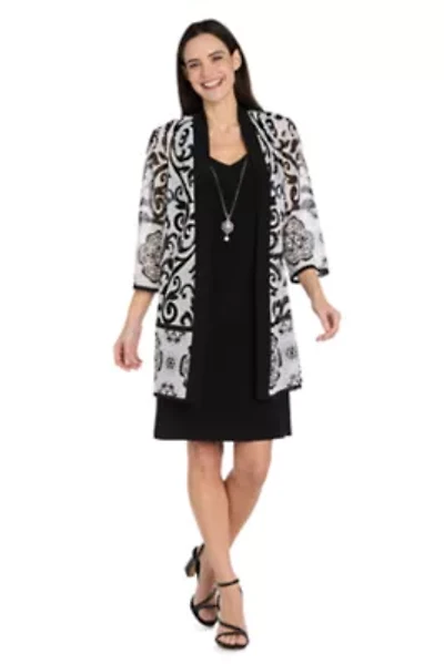 Puff Border Jacket Dress