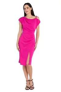 Scuba Crepe Cocktail Dress