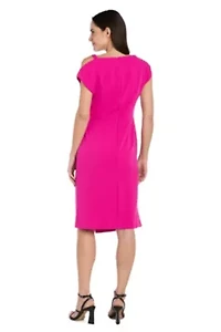 Scuba Crepe Cocktail Dress