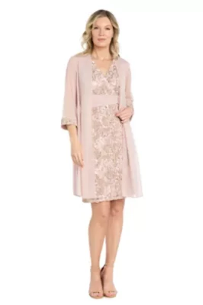 Jacket Dress w Sequin and Lace