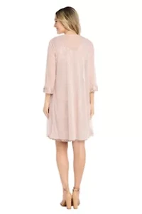 Jacket Dress w Sequin and Lace
