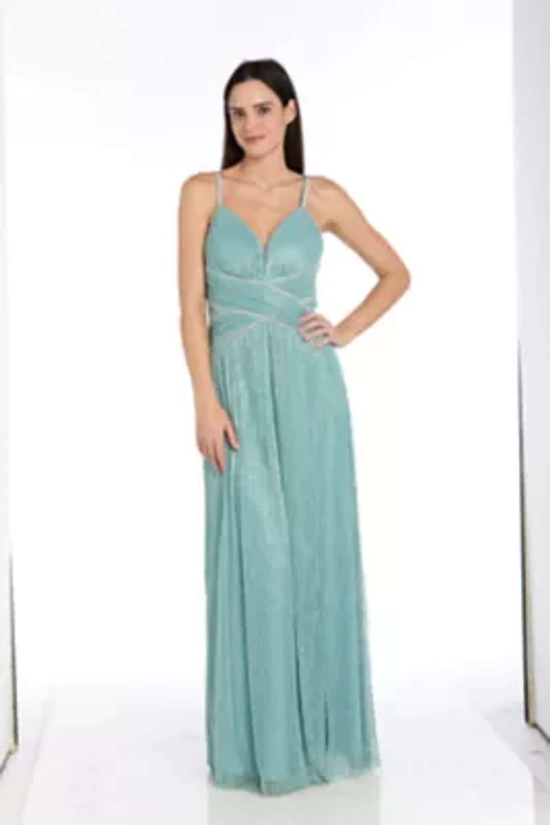 Metallic Knit Long Dress