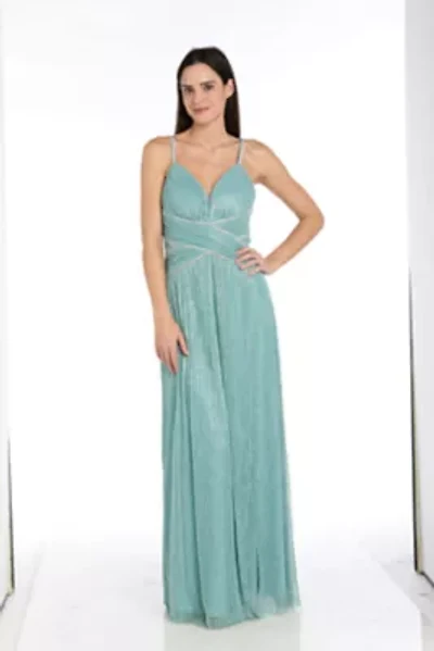 Metallic Knit Long Dress