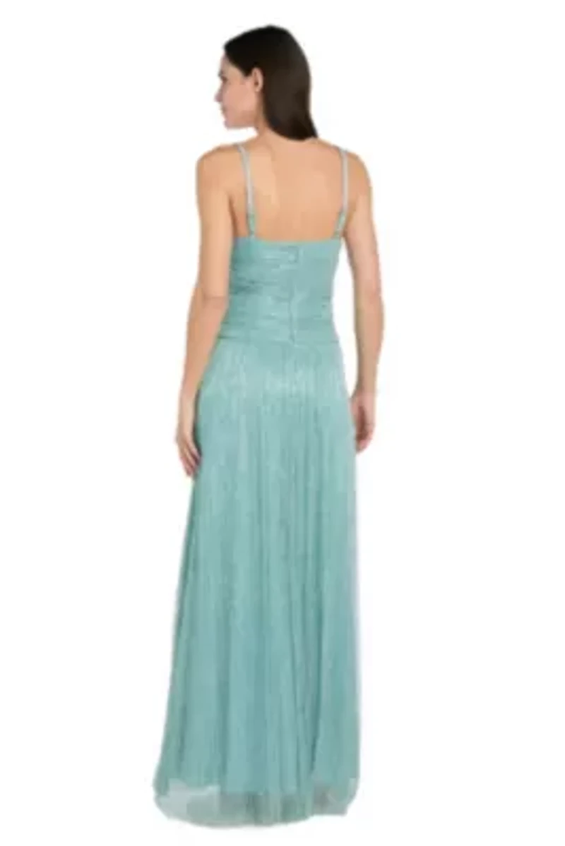 Metallic Knit Long Dress