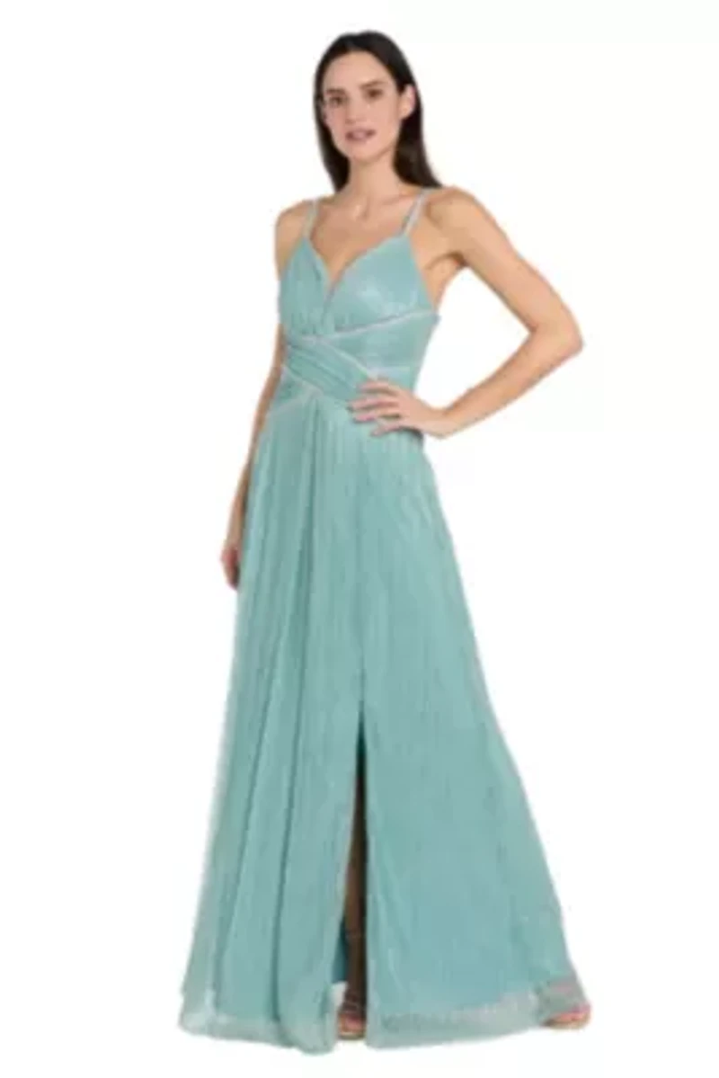 Metallic Knit Long Dress