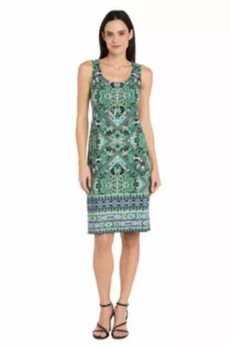 Navy Green Jacket Dress