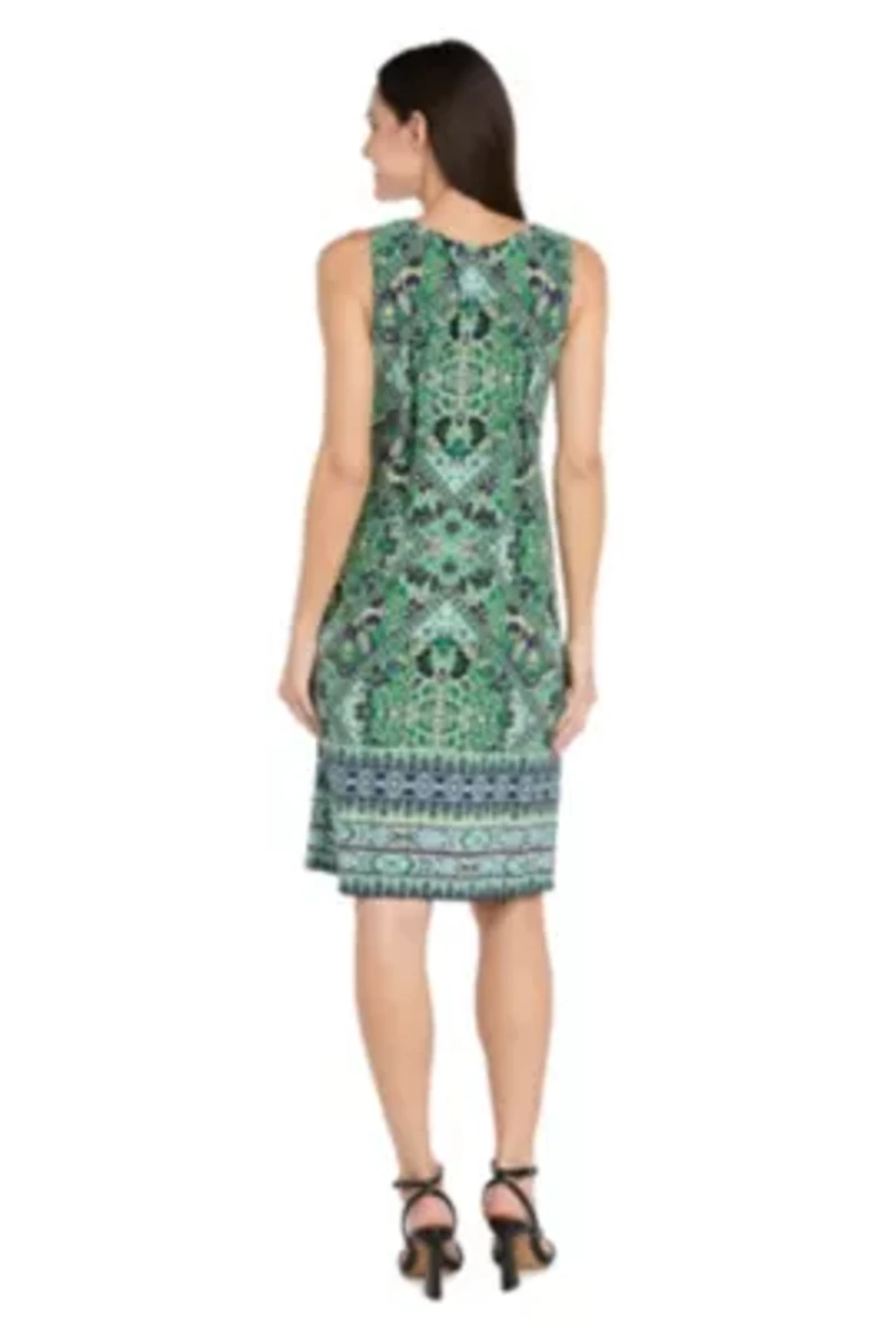 Navy Green Jacket Dress