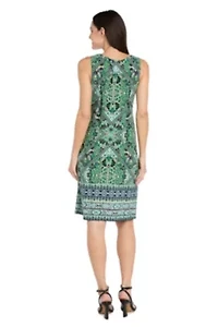 Navy Green Jacket Dress