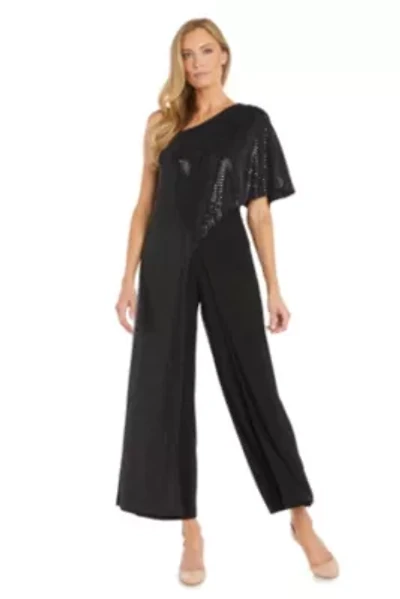 Metallic Capelet Jumpsuit