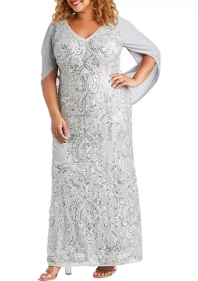 Beaded Lace Gown