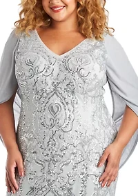 Beaded Lace Gown