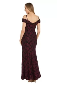 Long 2 Tone Lace Dress