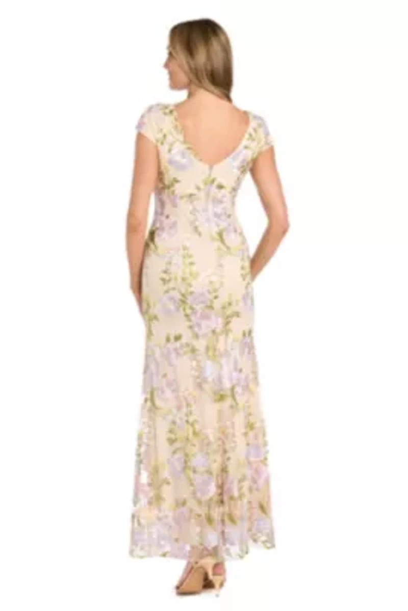 Long Threadwork Emb Dress