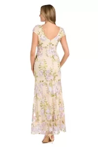 Long Threadwork Emb Dress