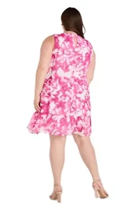 Womens 1Pc Printed Trapeze Dress