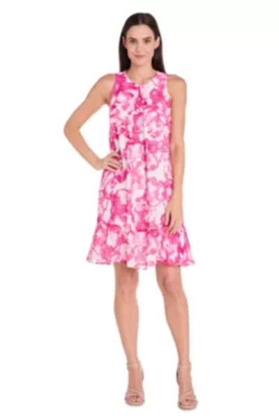 Missy 1Pc Printed Trapeze Dress